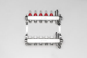 Reguliuojamas 5 ž. paskirstymo kolektorius su debitomačiais