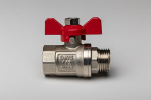 Rutulinis ventilis trumpa rankena 1/2" vidus-išorė