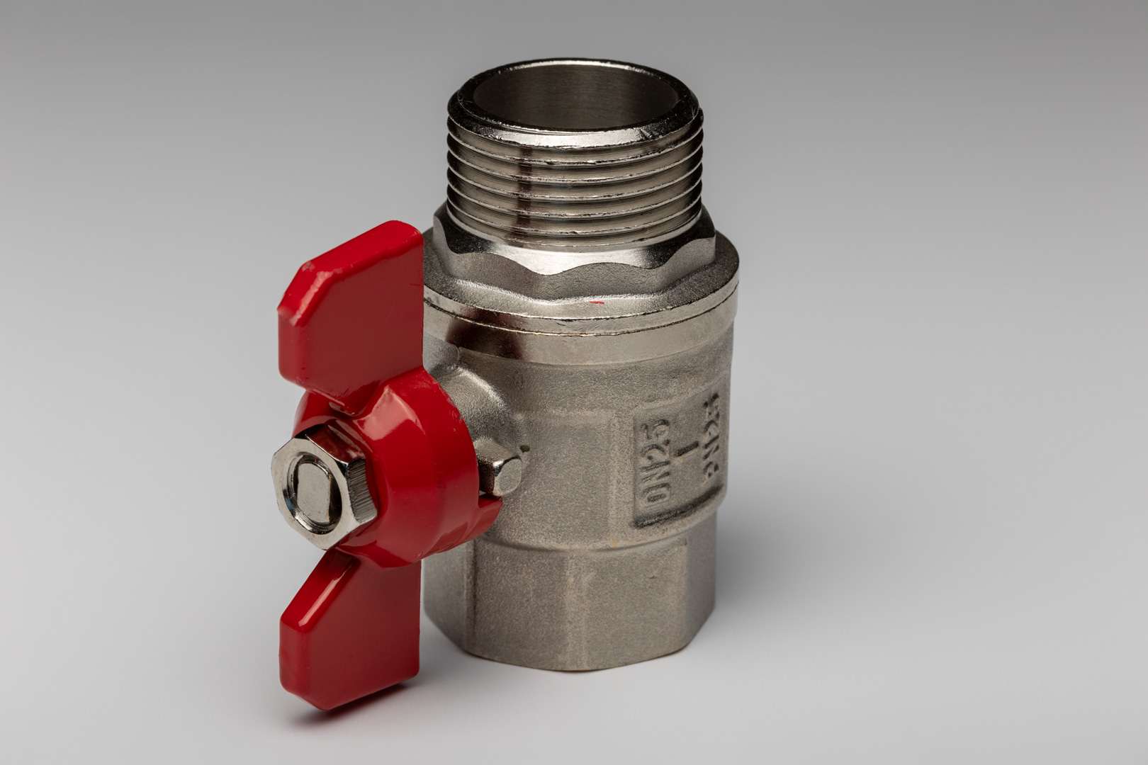 Rutulinis ventilis trumpa rankena 1" vidus-išorė - Image 4