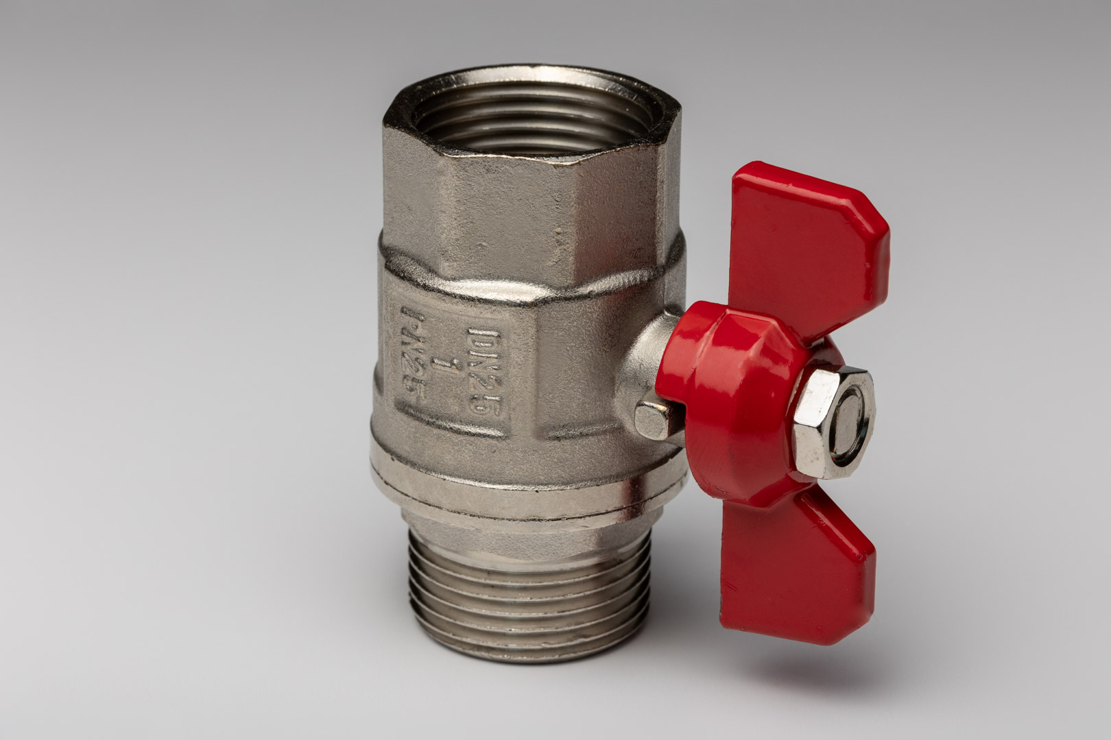 Rutulinis ventilis trumpa rankena 1" vidus-išorė - Image 3