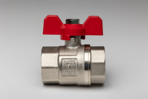 Rutulinis ventilis trumpa rankena 1" vidus-vidus