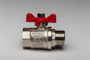 Rutulinis ventilis trumpa rankena 3/4" vidus-išorė